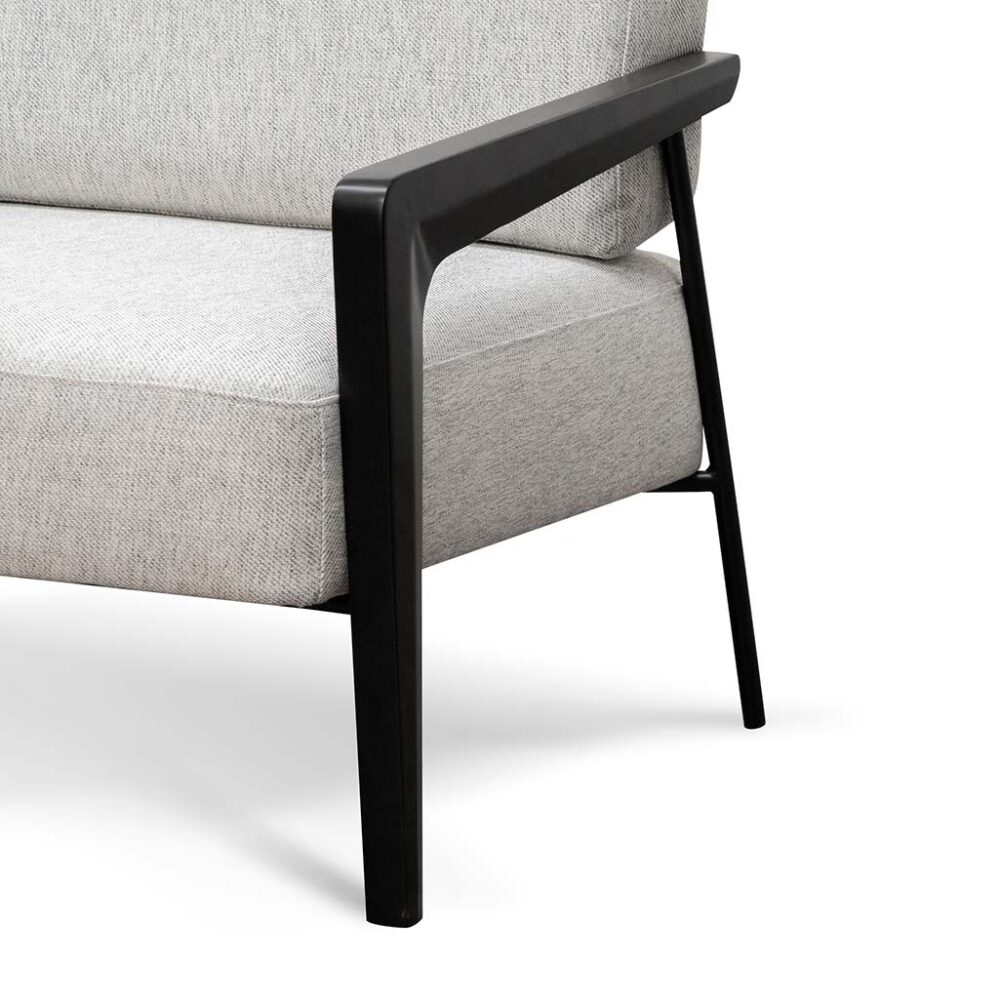 Nathan Fabric Lounge Chair - Silver Grey - Image 9