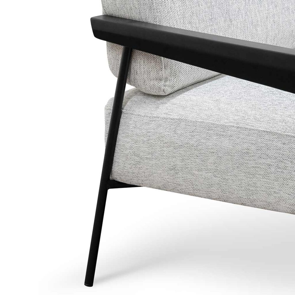 Nathan Fabric Lounge Chair - Silver Grey - Image 8