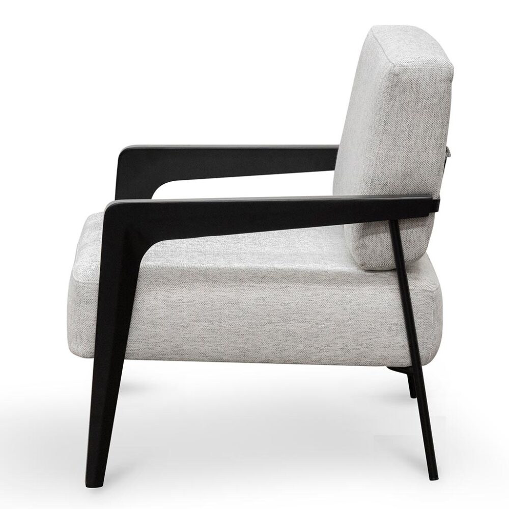 Nathan Fabric Lounge Chair - Silver Grey - Image 3