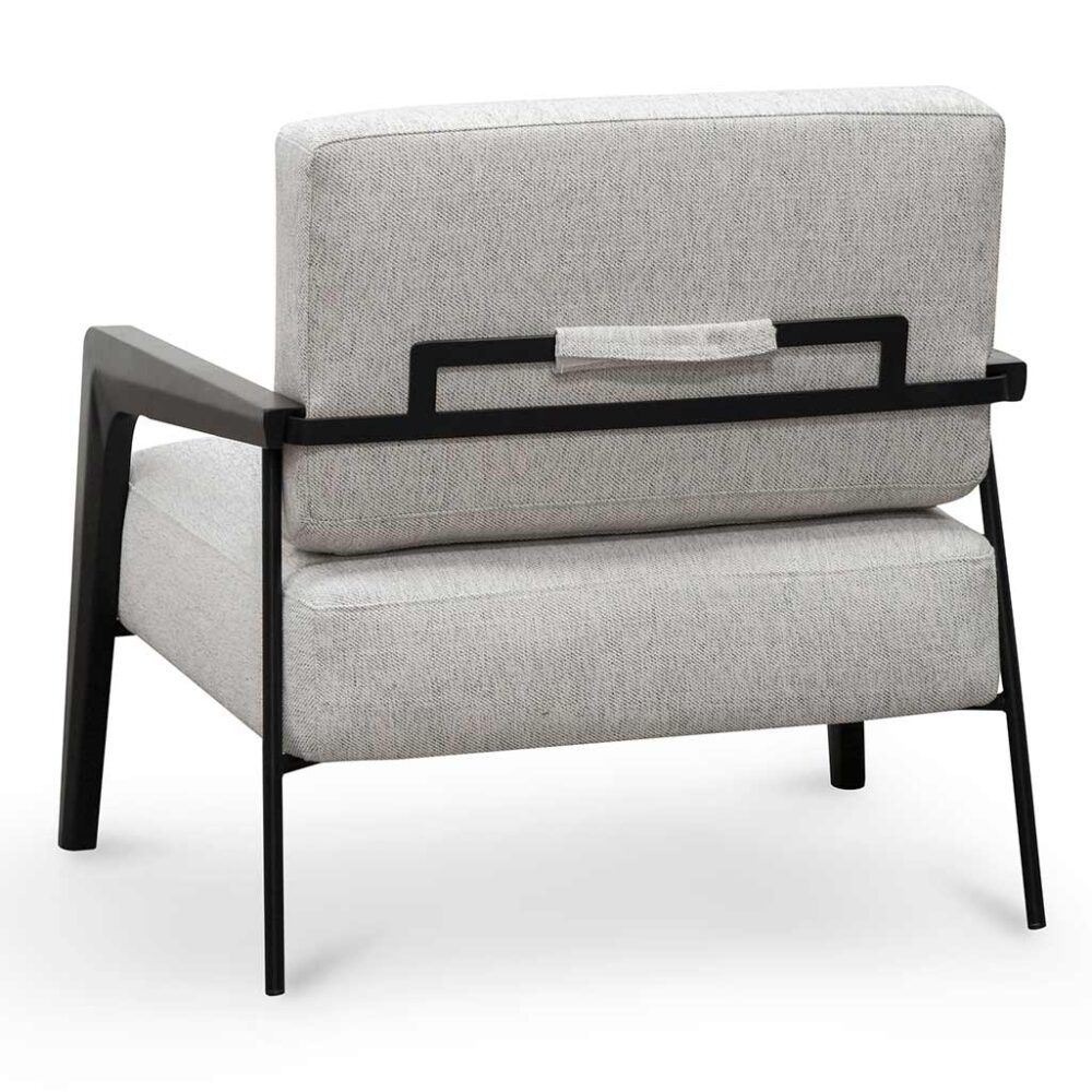 Nathan Fabric Lounge Chair - Silver Grey - Image 4