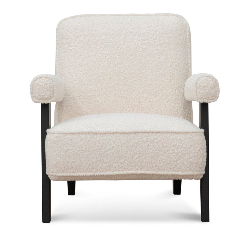 Latasha Armchair - Ivory White Sherpa - Image 2