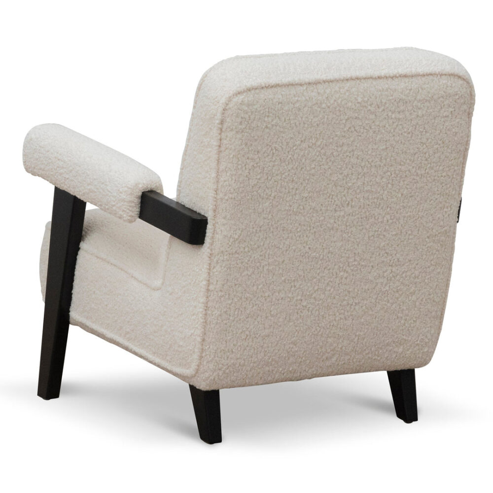 Latasha Armchair - Ivory White Sherpa - Image 5