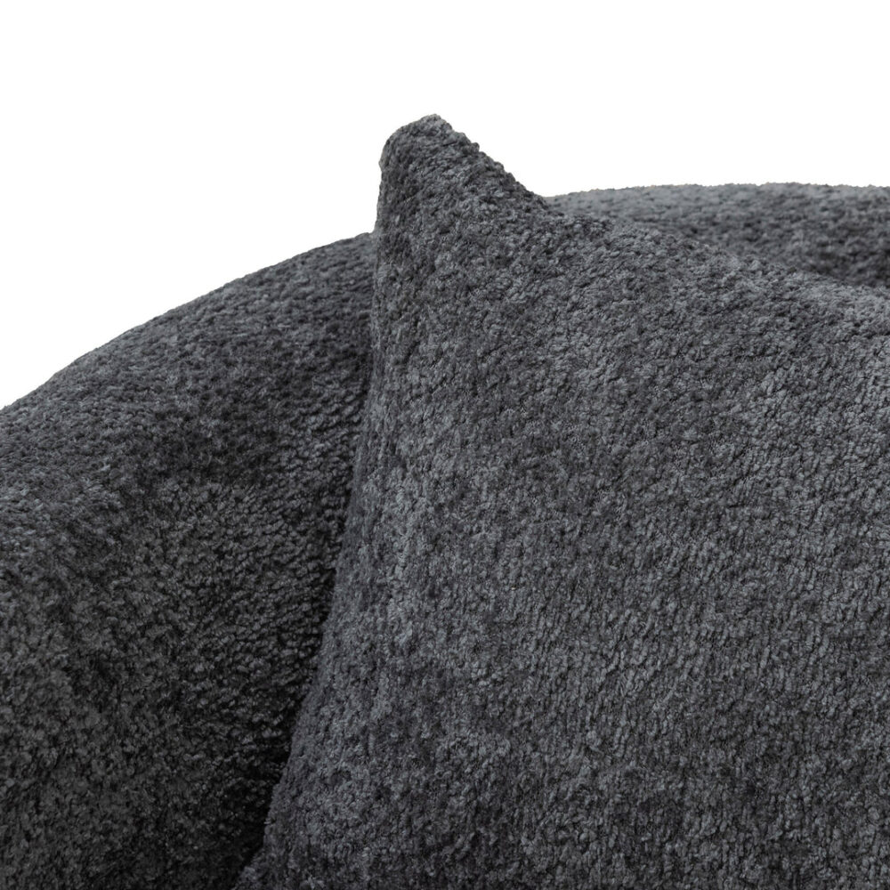 Efren Fabric Armchair - Iron Grey - Image 10
