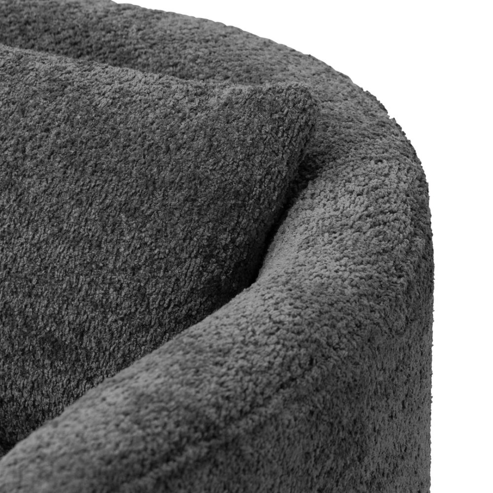 Efren Fabric Armchair - Iron Grey - Image 12