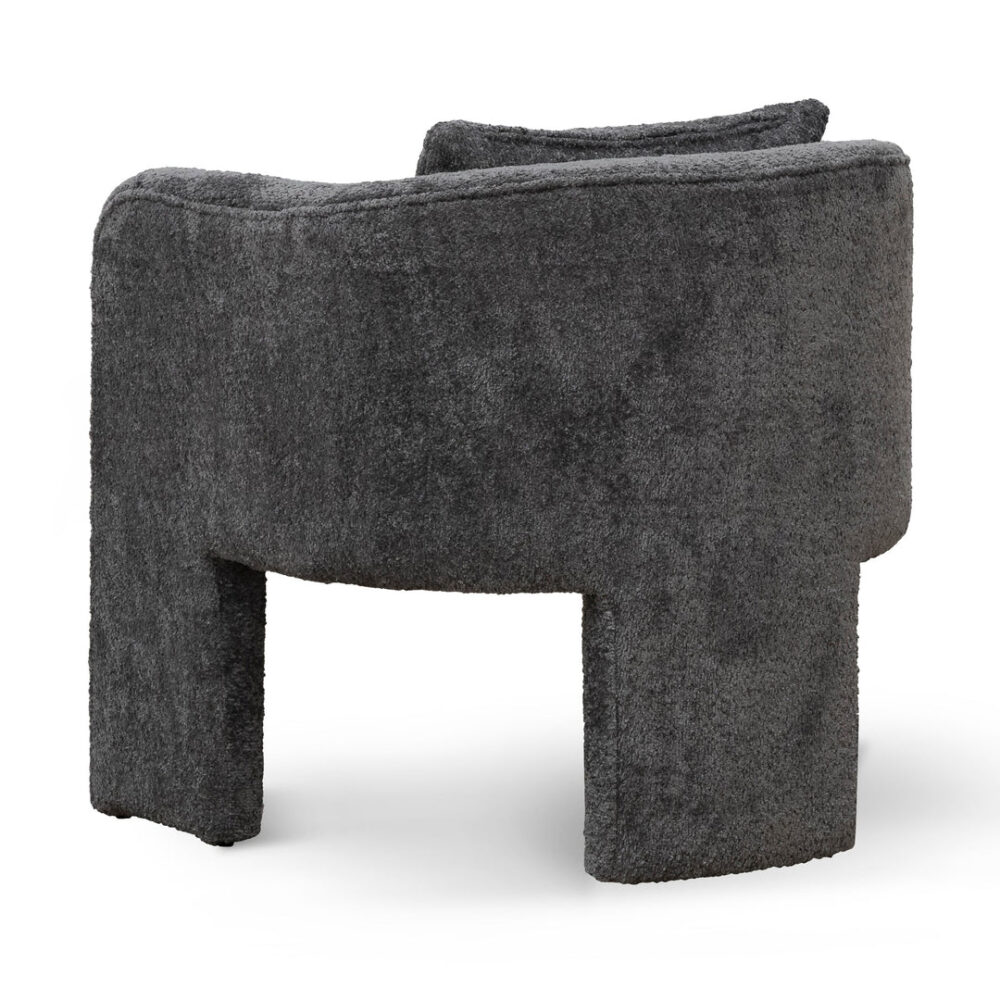 Efren Fabric Armchair - Iron Grey - Image 5