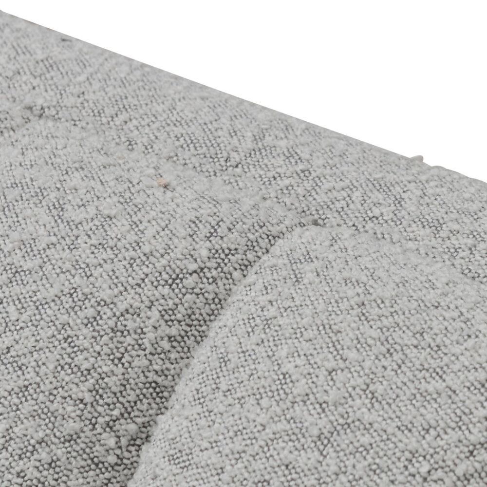 Judith 3 Seater Sofa - Light Grey Boucle - Image 7