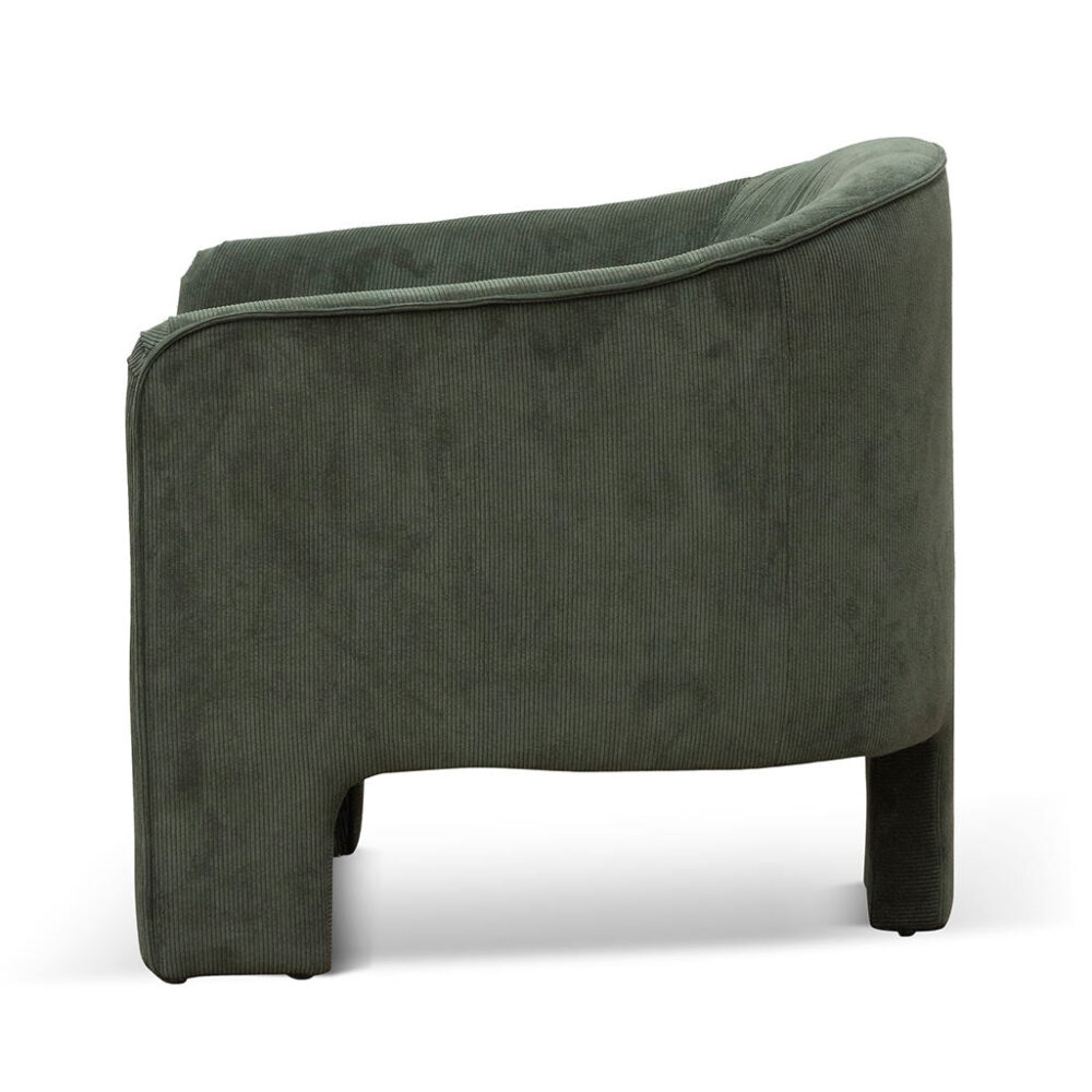 Jerrod Fabric Armchair - Olive Green - Image 4