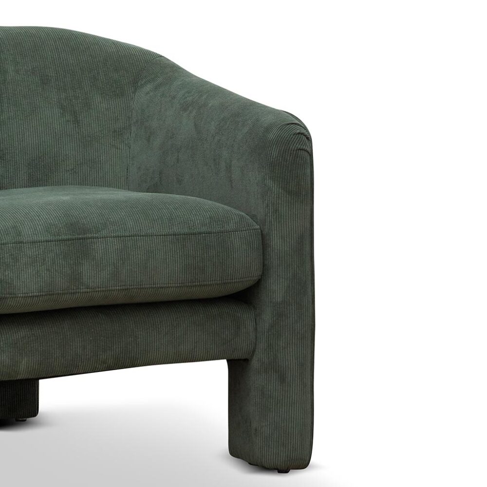 Jerrod Fabric Armchair - Olive Green - Image 7