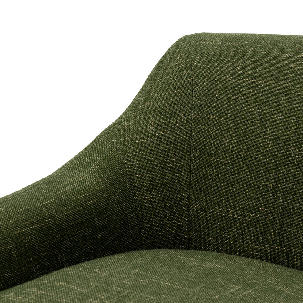 Rubin Fabric Armchair - Khaki Green - Image 4