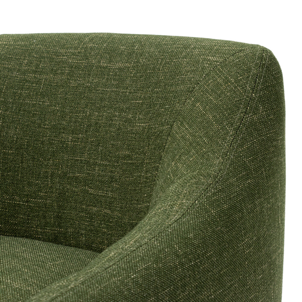 Rubin Fabric Armchair - Khaki Green - Image 5