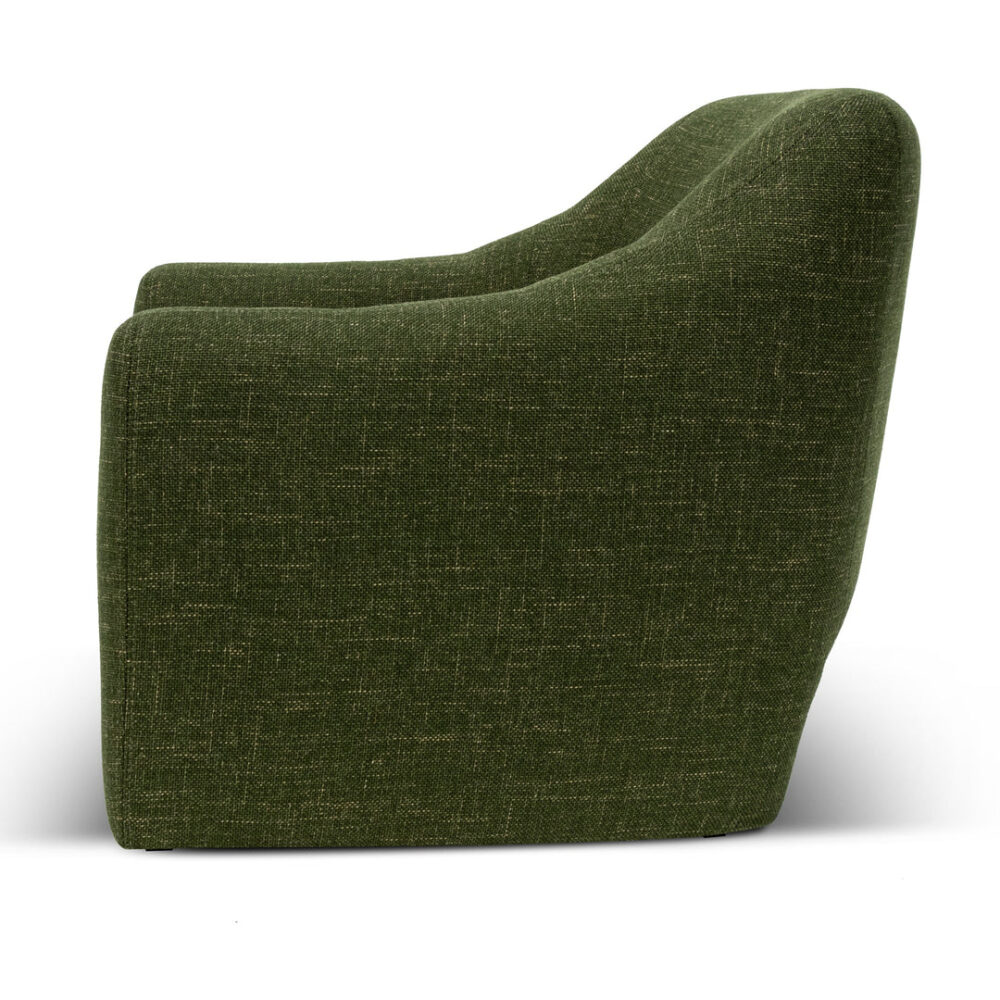 Rubin Fabric Armchair - Khaki Green - Image 6