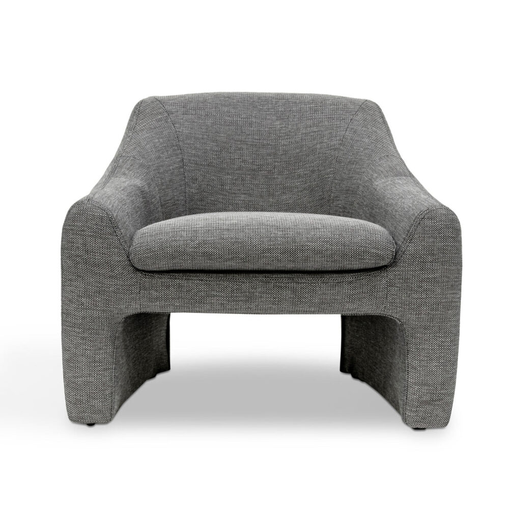 Rubin Fabric Armchair - Graphite Grey - Image 2
