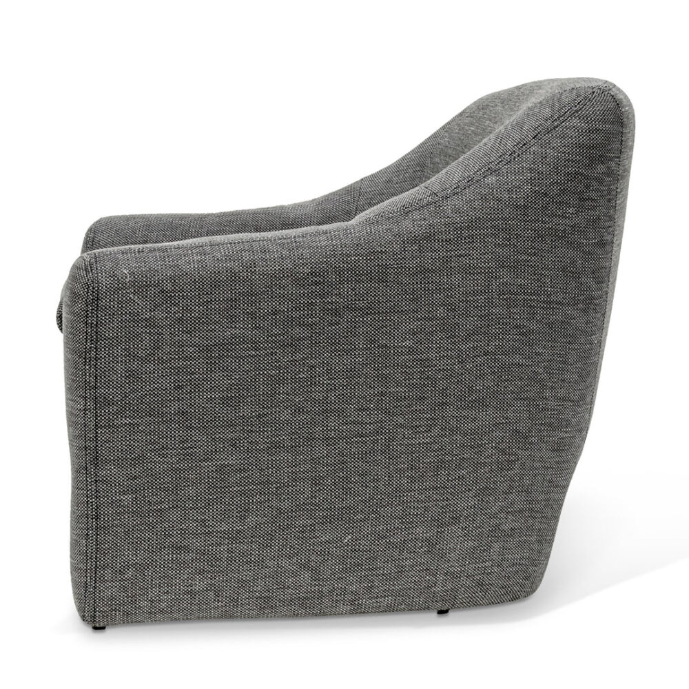 Rubin Fabric Armchair - Graphite Grey - Image 4