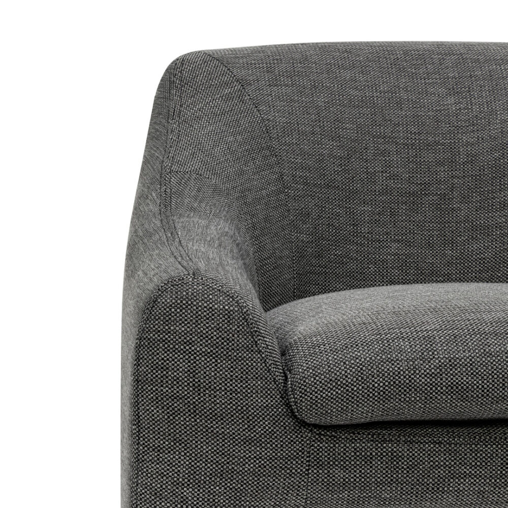 Rubin Fabric Armchair - Graphite Grey - Image 7