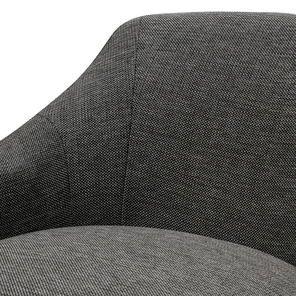 Rubin Fabric Armchair - Graphite Grey - Image 8