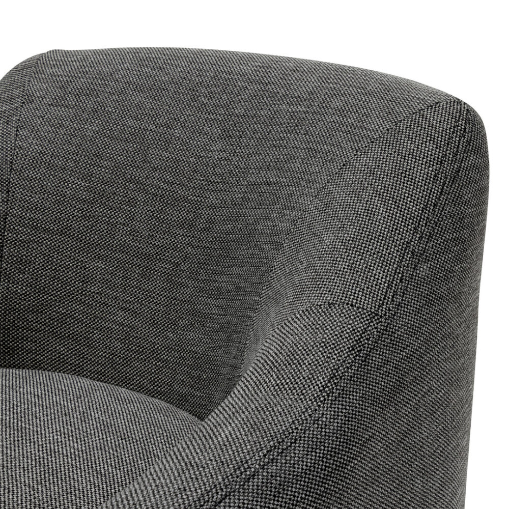 Rubin Fabric Armchair - Graphite Grey - Image 9