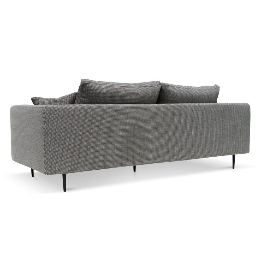Arlette 4 Seater Fabric Sofa - Noble Grey - Image 10