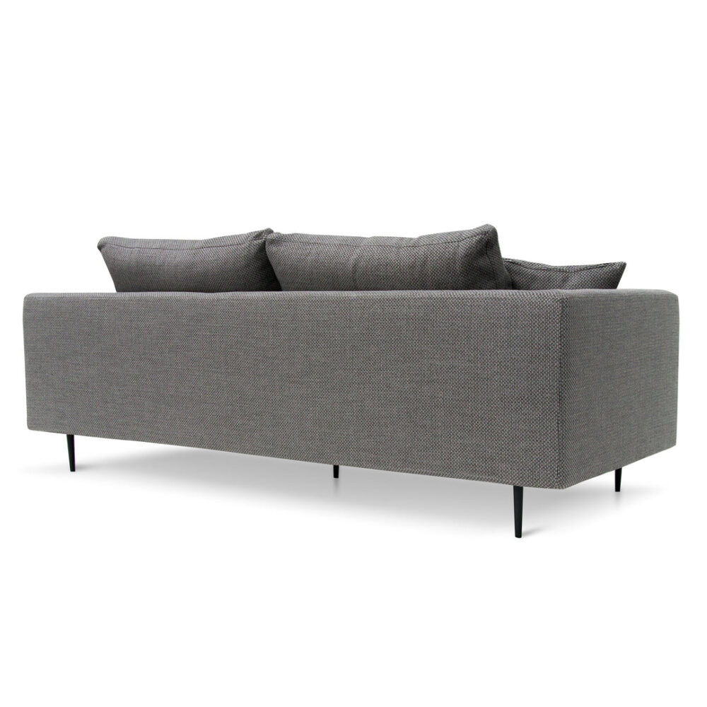 Arlette 4 Seater Fabric Sofa - Noble Grey - Image 11
