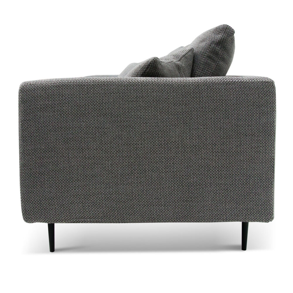 Arlette 4 Seater Fabric Sofa - Noble Grey - Image 5