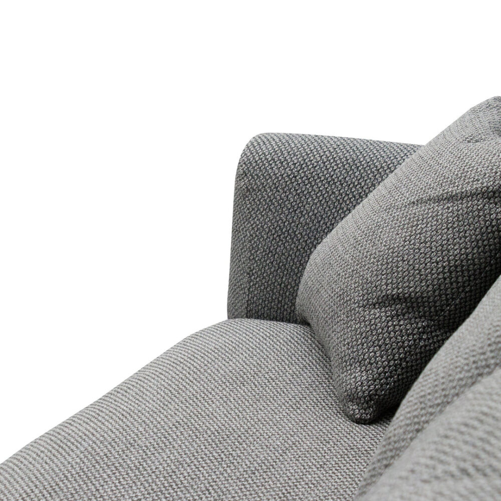 Arlette 4 Seater Fabric Sofa - Noble Grey - Image 8