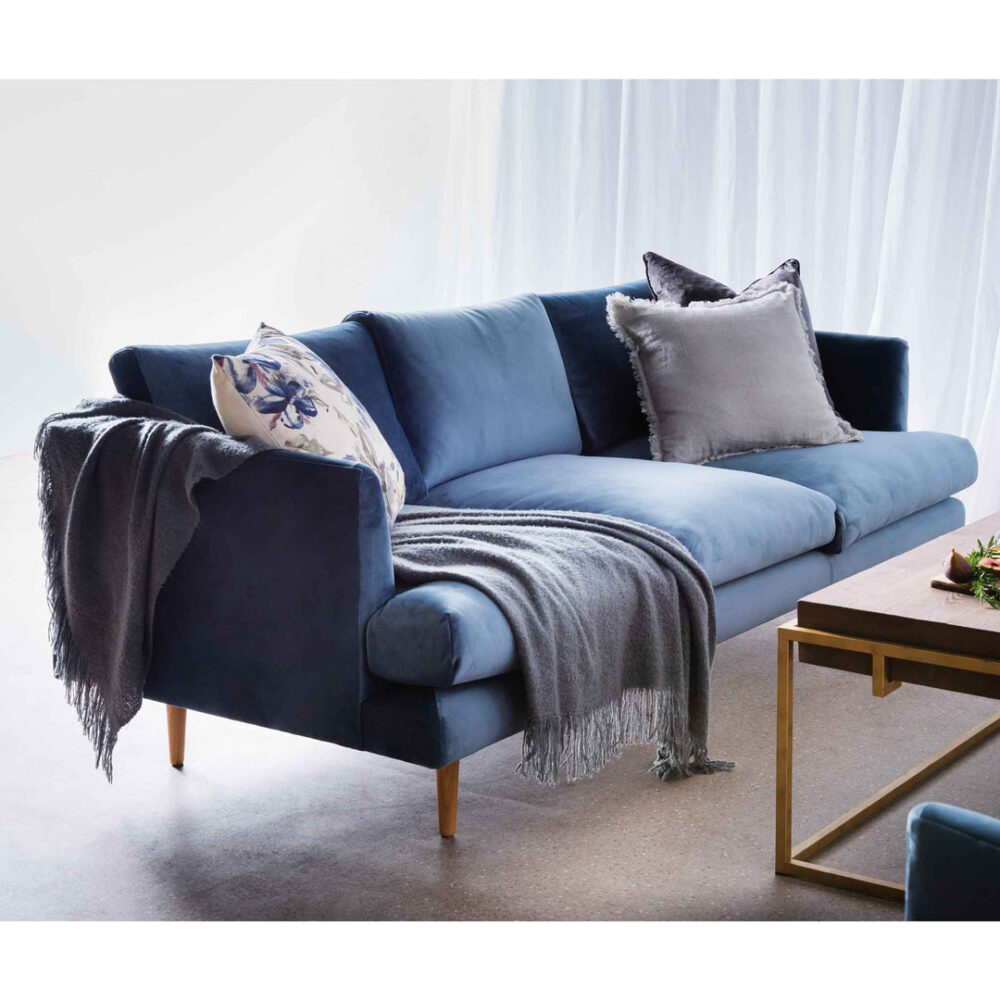 Denmark 3 Seater Sofa - Dust Blue - Image 2