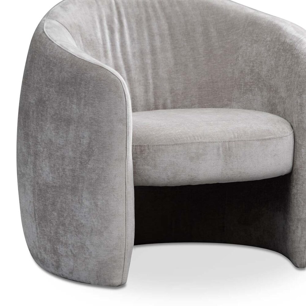 Ferguson Fabric Armchair - Platinum Grey - Image 6