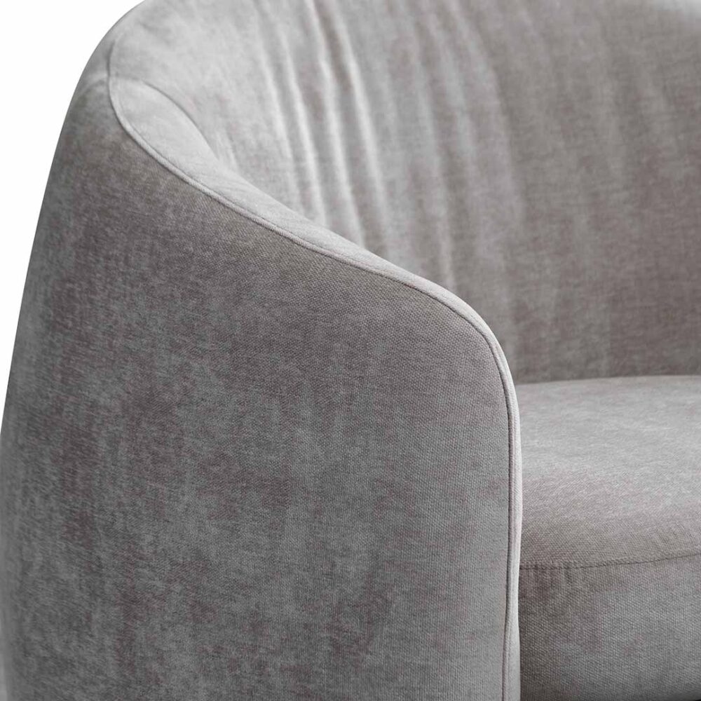 Ferguson Fabric Armchair - Platinum Grey - Image 7