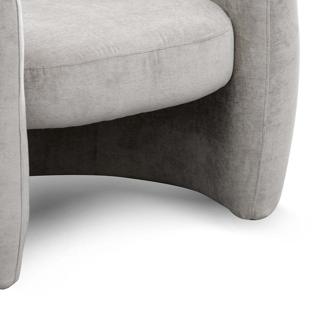 Ferguson Fabric Armchair - Platinum Grey - Image 9