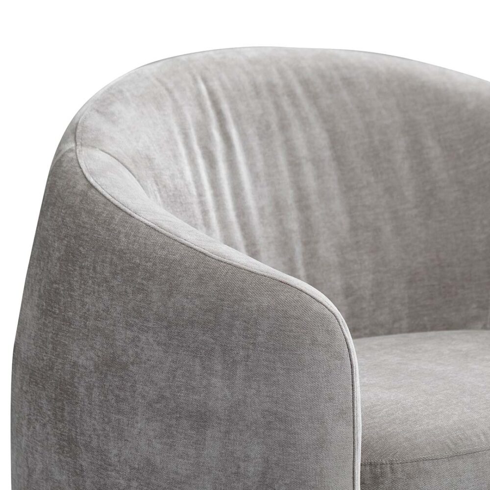 Ferguson Fabric Armchair - Platinum Grey - Image 8