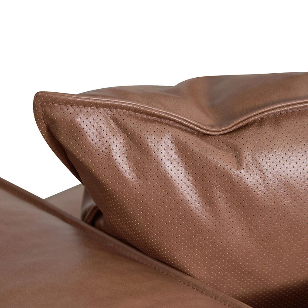 Loft 4 Seater Sofa with Cushion and Pillow - Caramel Brown - Image 7