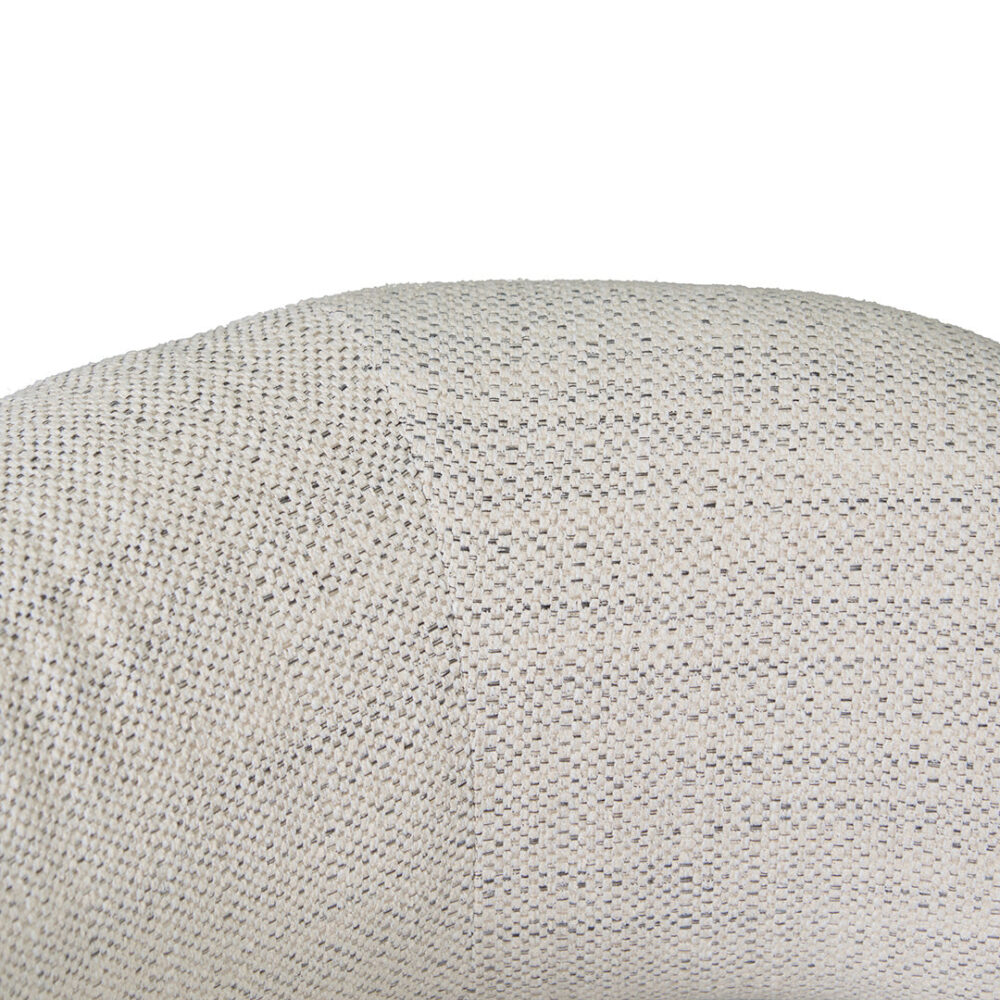 Walton Rustic Beige Fabric Armchair - Black Legs - Image 8
