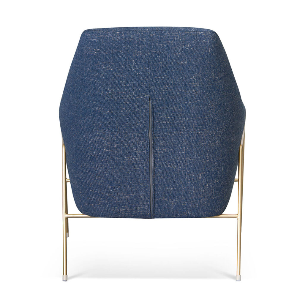 Noah Fabric Armchair - Dark Blue - Image 5