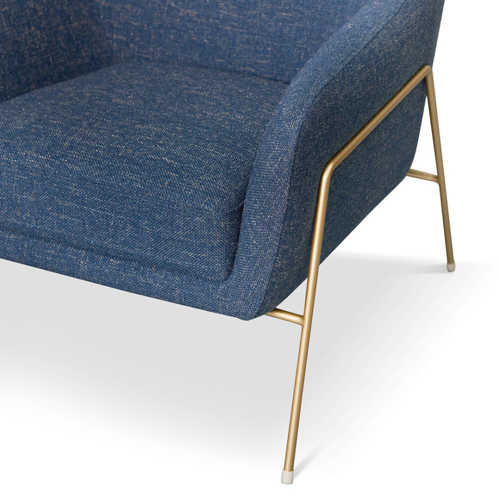 Noah Fabric Armchair - Dark Blue - Image 8