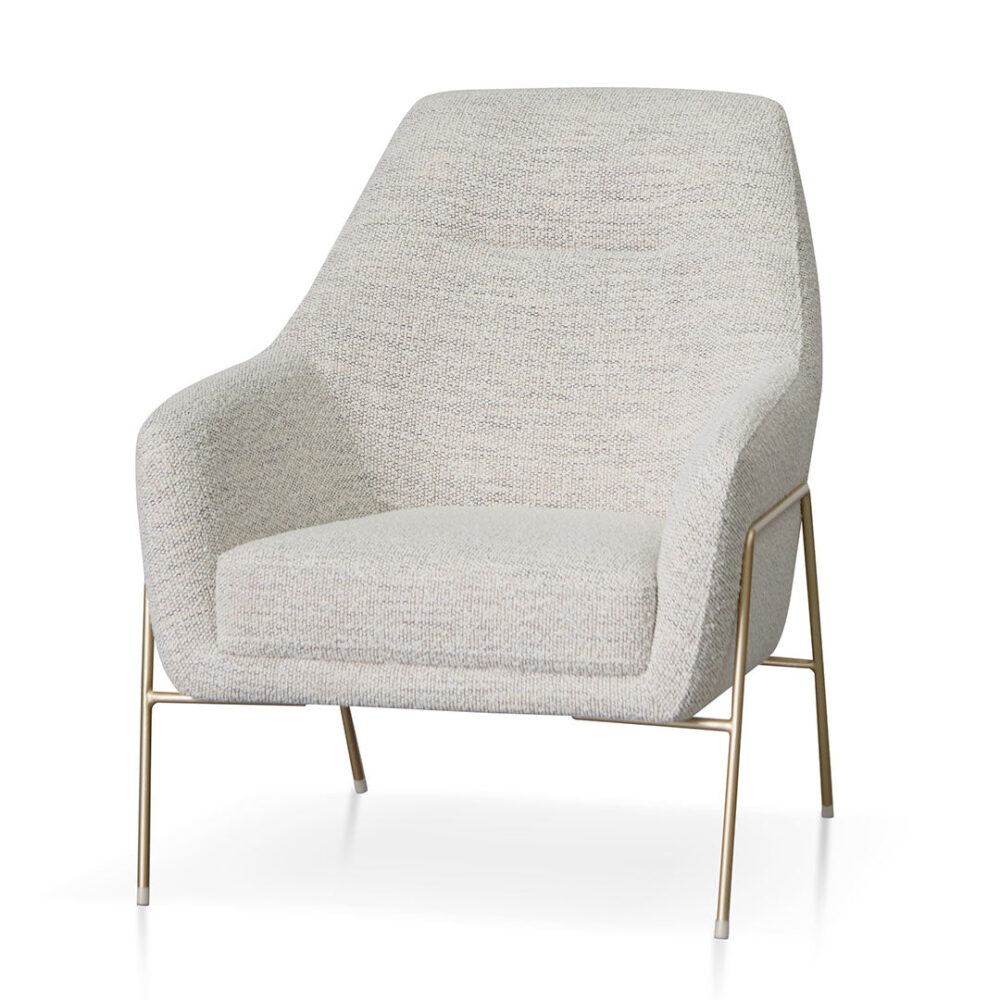 Noah Fabric Armchair - Fog Grey