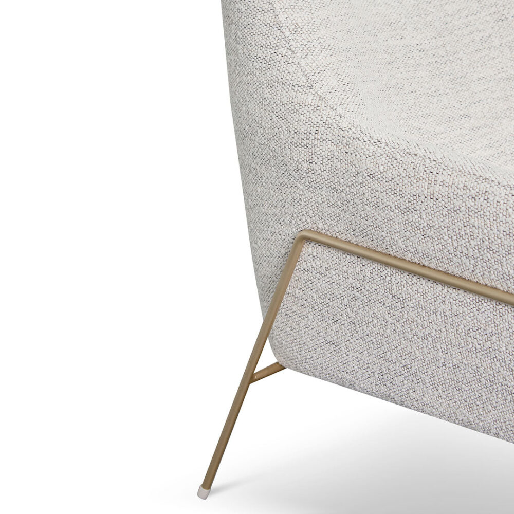 Noah Fabric Armchair - Fog Grey - Image 8