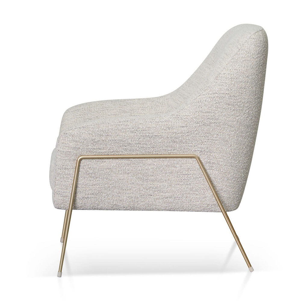 Noah Fabric Armchair - Fog Grey - Image 4