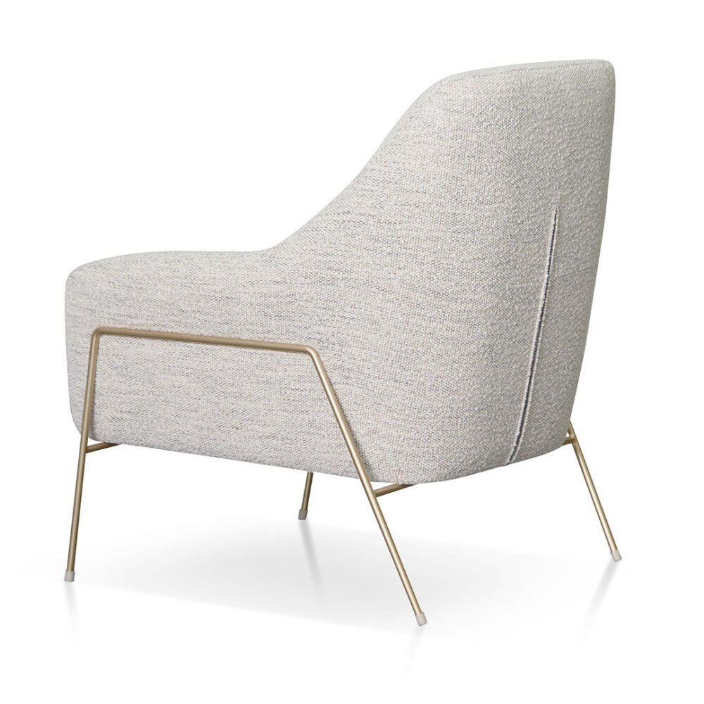 Noah Fabric Armchair - Fog Grey - Image 5