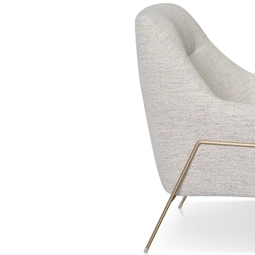 Noah Fabric Armchair - Fog Grey - Image 7