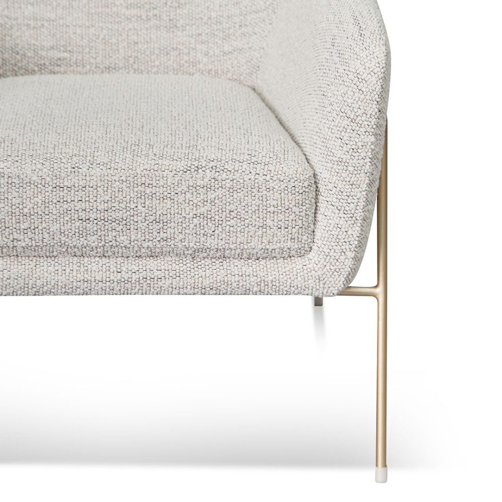 Noah Fabric Armchair - Fog Grey - Image 11