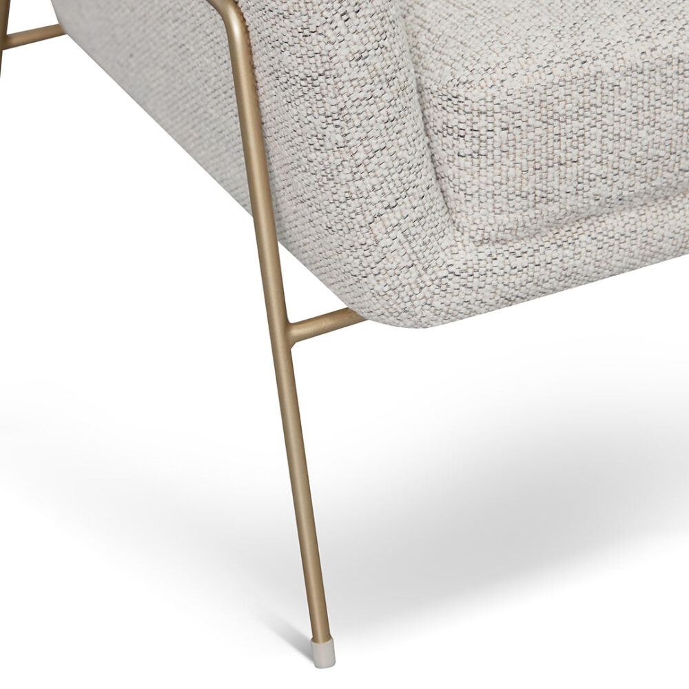 Noah Fabric Armchair - Fog Grey - Image 10