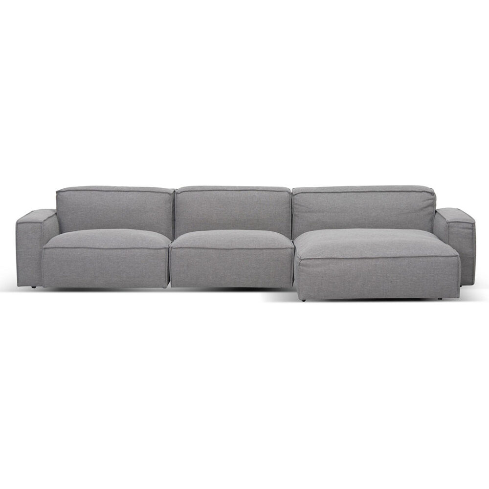 Roshil Right Chaise Sofa - Graphite Grey - Image 2