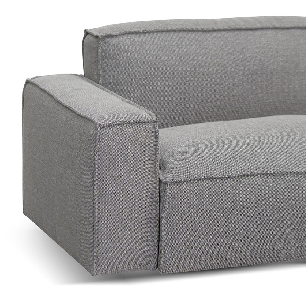 Roshil Right Chaise Sofa - Graphite Grey - Image 4