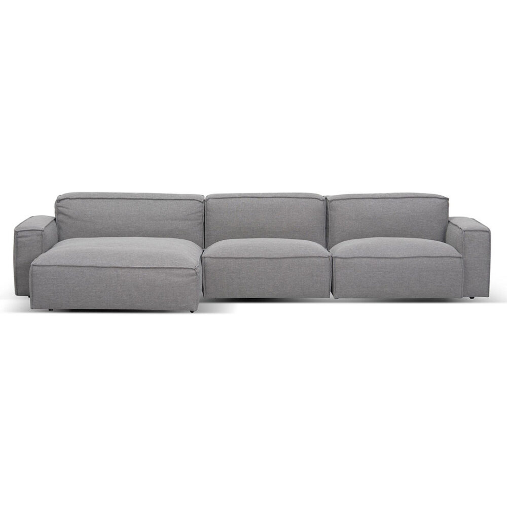 Roshil Left Chaise Sofa - Graphite Grey - Image 2