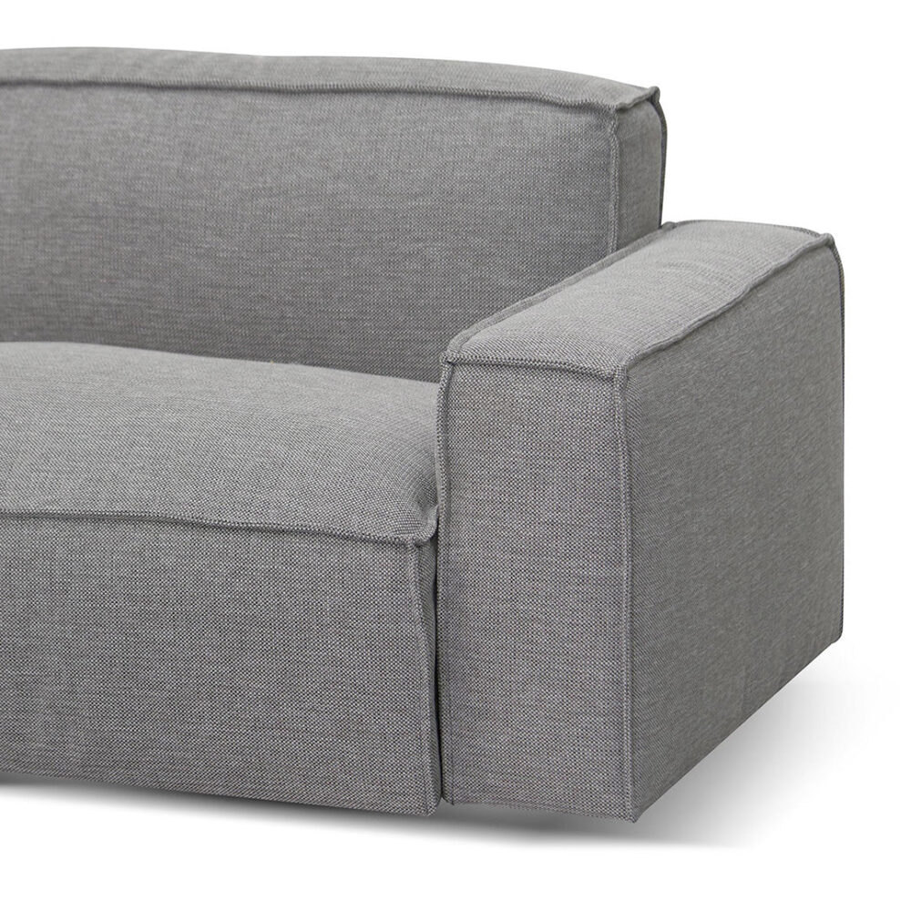 Roshil Left Chaise Sofa - Graphite Grey - Image 5