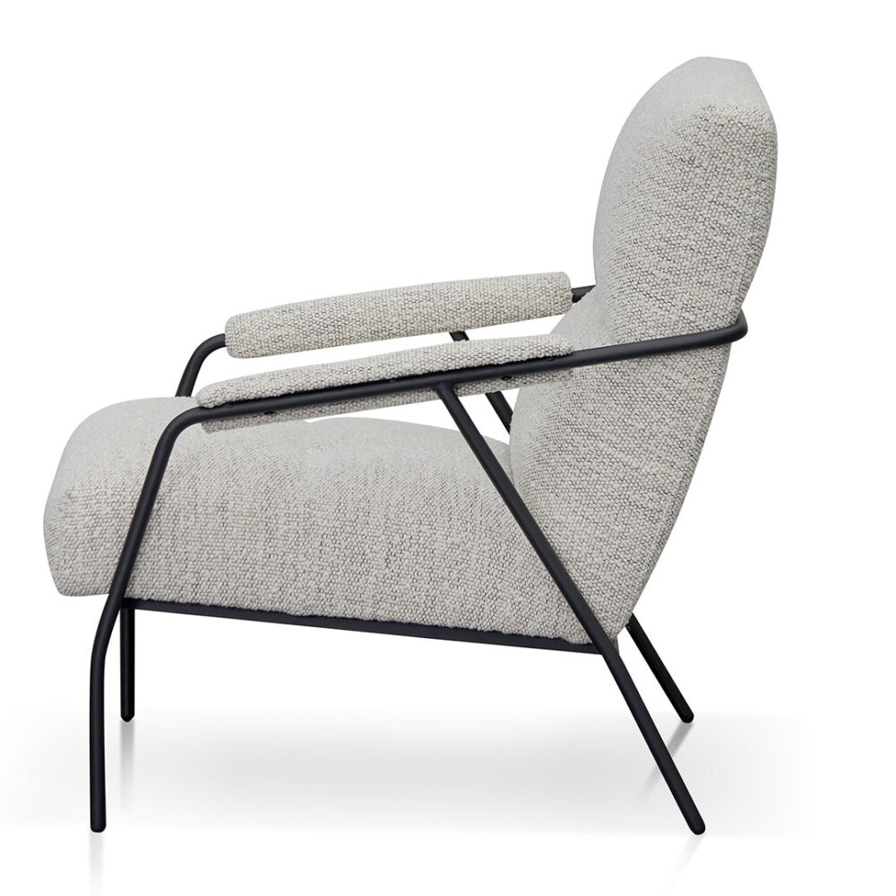 Jack Fabric Armchair - Fog Grey - Image 3