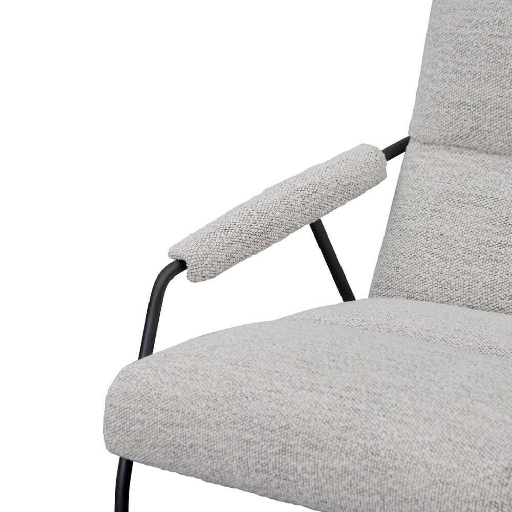 Jack Fabric Armchair - Fog Grey - Image 6