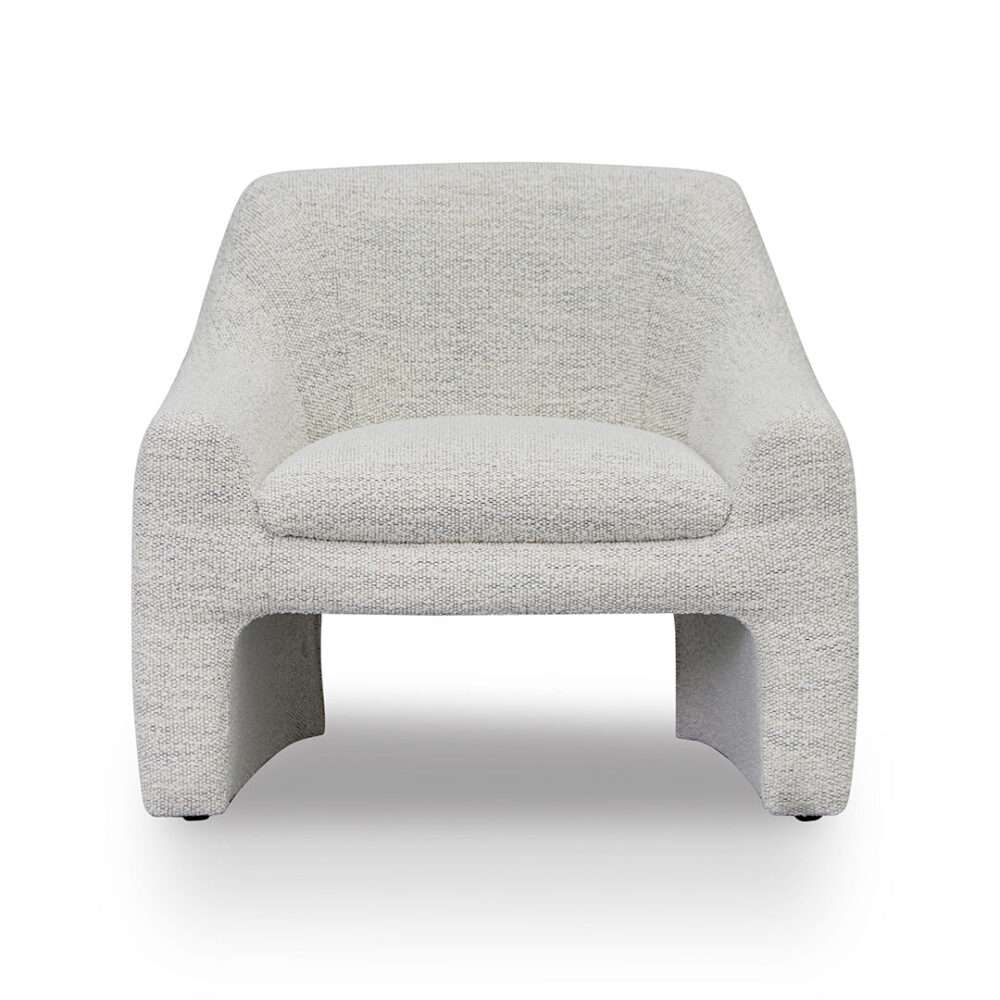 Rubin Fabric Armchair - Fog Grey - Image 2