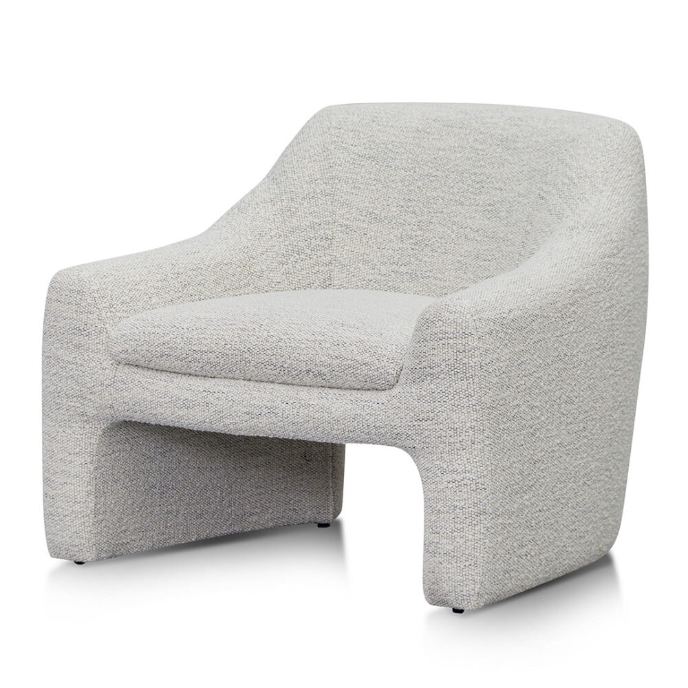 Rubin Fabric Armchair - Fog Grey