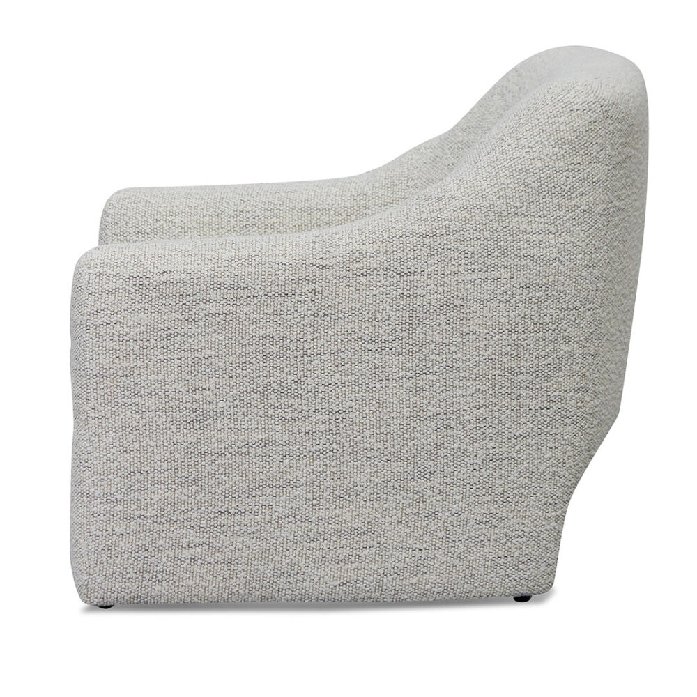 Rubin Fabric Armchair - Fog Grey - Image 3