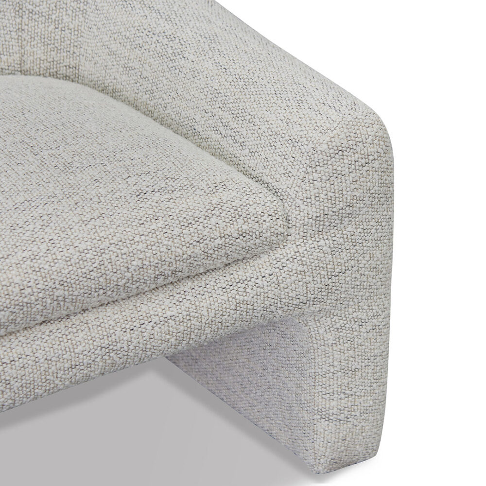 Rubin Fabric Armchair - Fog Grey - Image 8